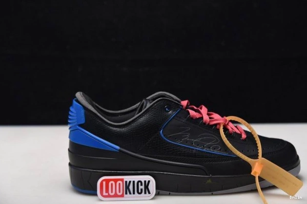 Bmlin Retro Black SP Off-White 2 Jordan Low Blue DJ4375-004 0709